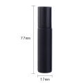 Matte Frosted Black Gem Stone Roller Ball Perfum Bottle Packaging